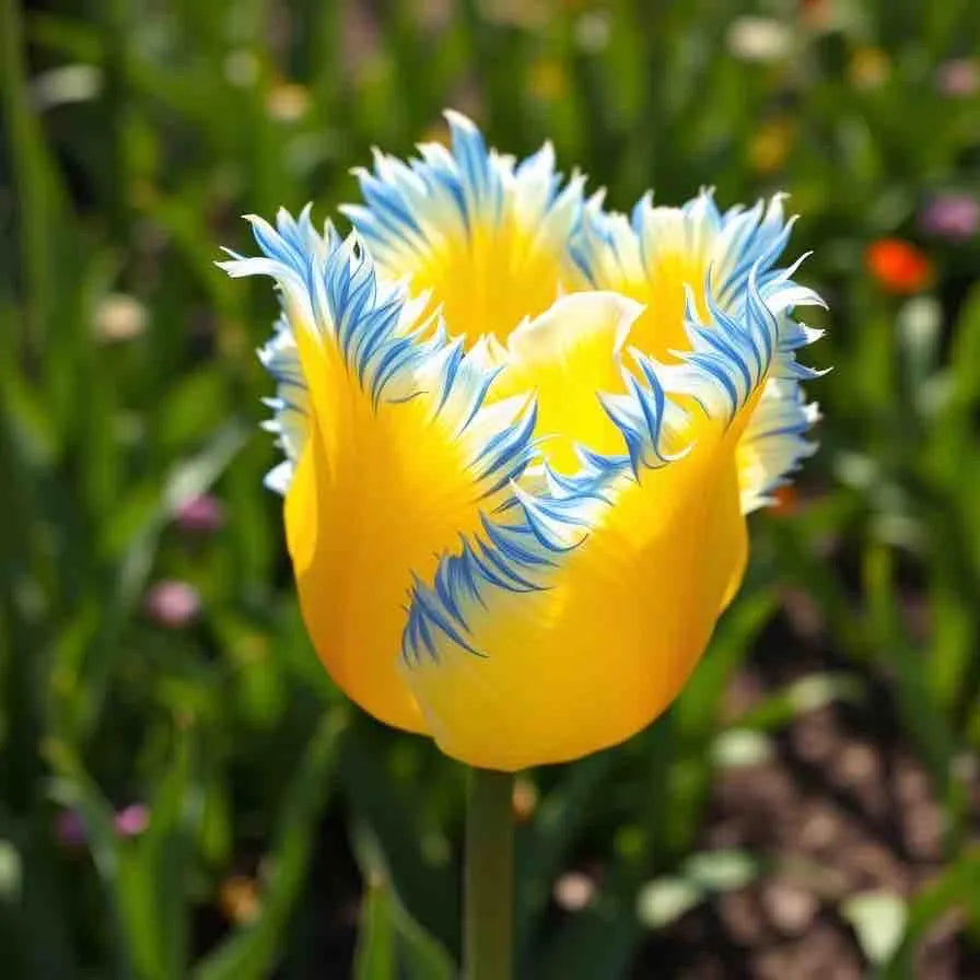 1/5/10 pack FLAME frilled tulip seeds beautiful distinct colors fall winter planting * Fall ships late Oct *  VERY LIMITED !(1 Seeds)