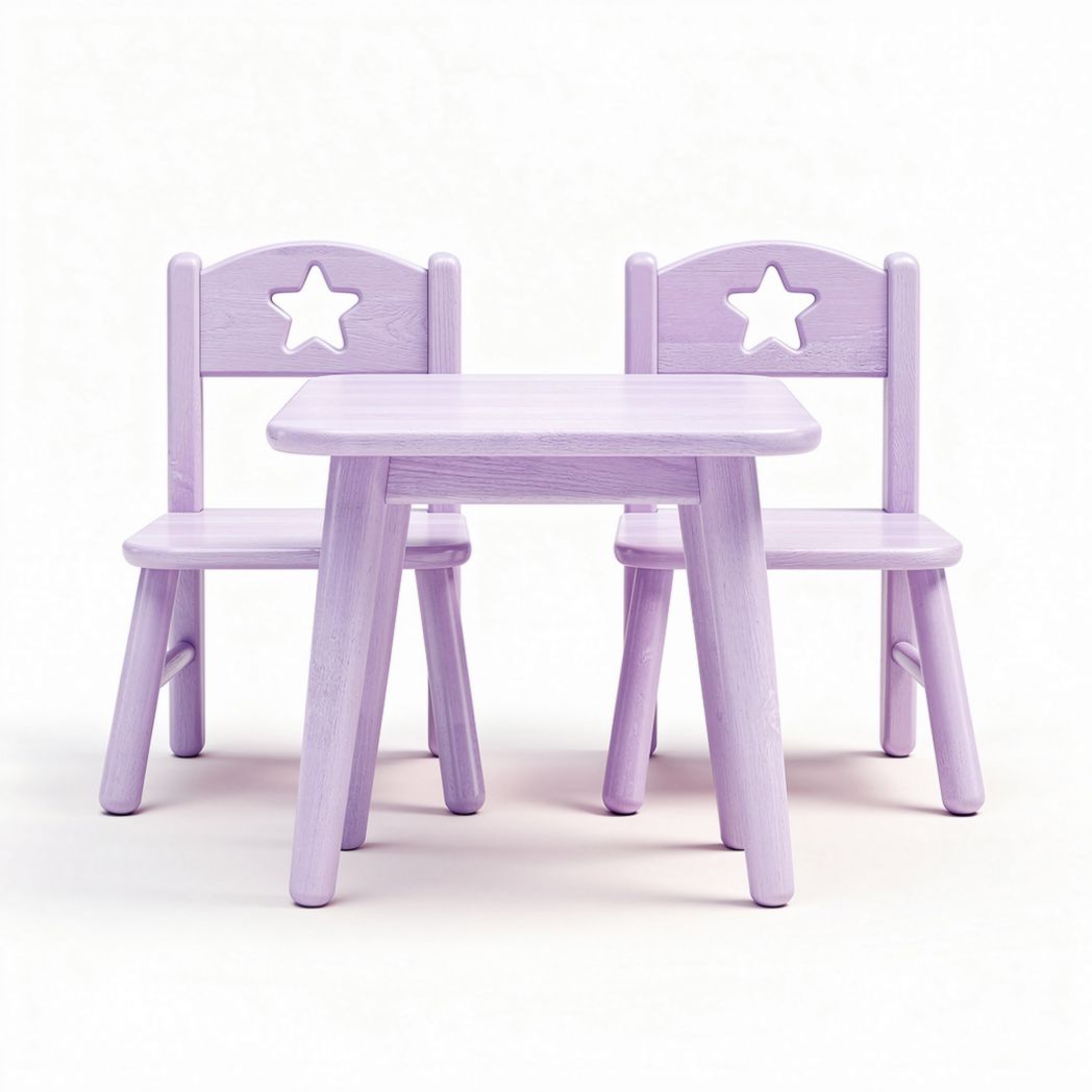 Wooden Kids Table and Chair Set for Playtime Activities – 60 x 40 x 50cm