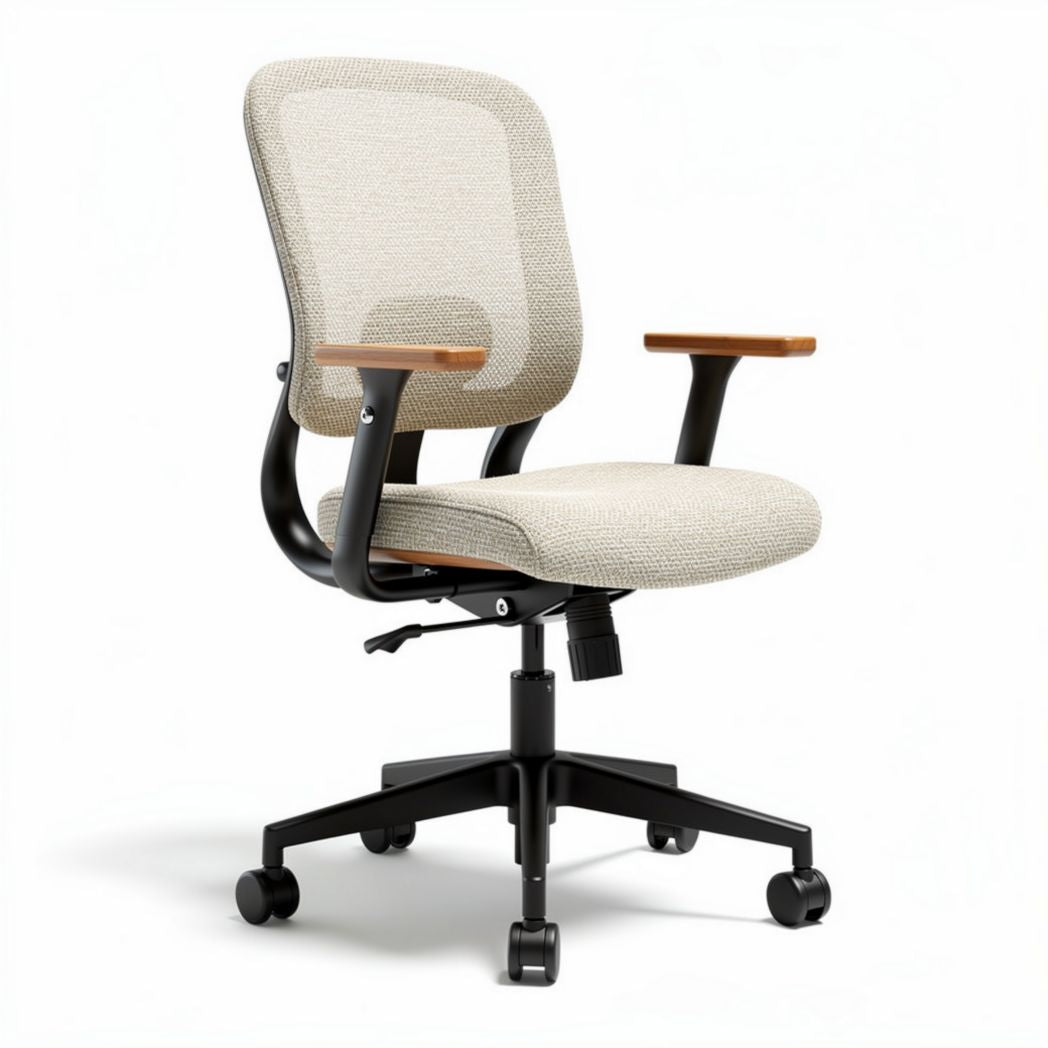 Mesh Office Chair with Adjustable Height and Armrests – Suitable for Workspaces – Metal and Fabric Construction – 50 x 60 x 100cm