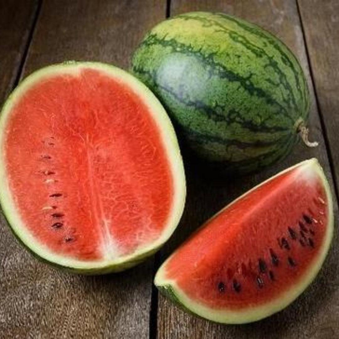 Sow Right Seeds - Crimson Sweet Watermelon Seeds for Planting - Non-GMO Heirloom Packet with Instructions to Plant a Home Vegetable Garden - Large Red Melon with Sweet Flesh - Summer Variety(10 Seeds)
