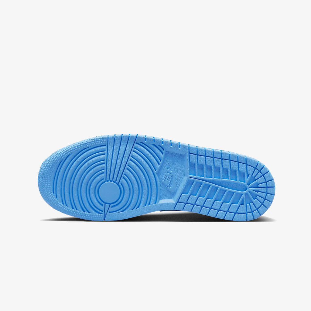 AIR JORDAN 1 LOW  BLACK/BLACK-UNIVERSITY BLUE-WHITE  (GS)