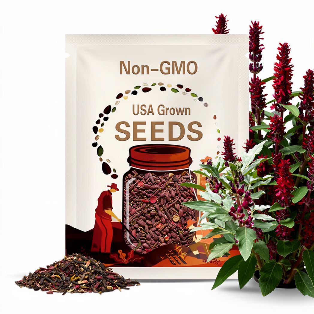 Crimson Flowered Fava Beans, Certified Organic Heirloom Seeds Rare Fava Seeds Grown in USA Cover Crop Make Beaded Bracelets Beaded Necklaces(2 Seeds)
