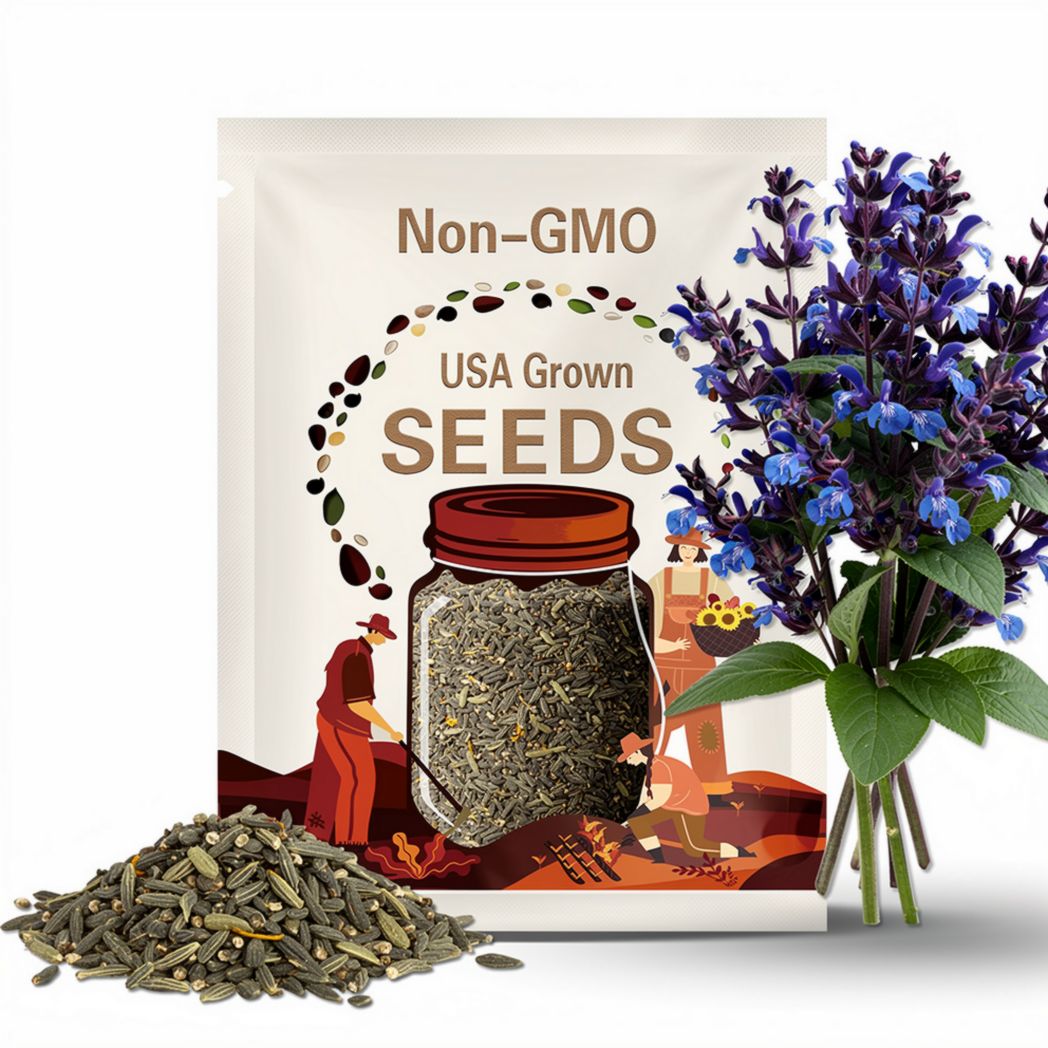 Salvia Guaranitica Seeds — 10/50/100 Seeds, Blue Anise-Scented Sage(10 Seeds)