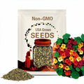 Nasturtium Dwarf Jewel Mix Seeds 10/50/100 Ct Tropaeolum Flower Edible(10 Seeds)
