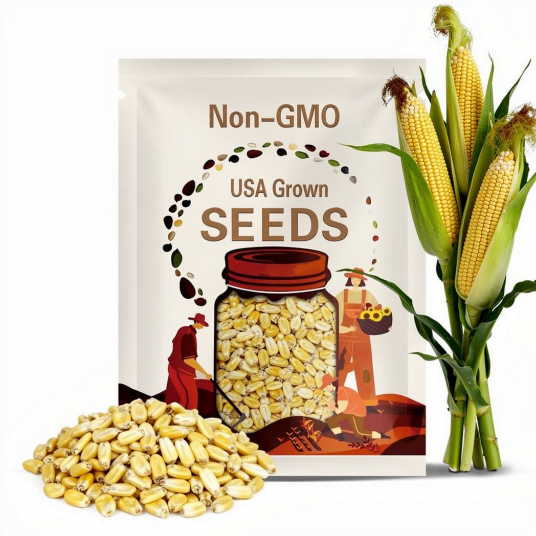 Early Golden Bantam Corn Seeds 20/100/200 Ct Yellow Sweet Vegetable Heirloom USA(20 Seeds)