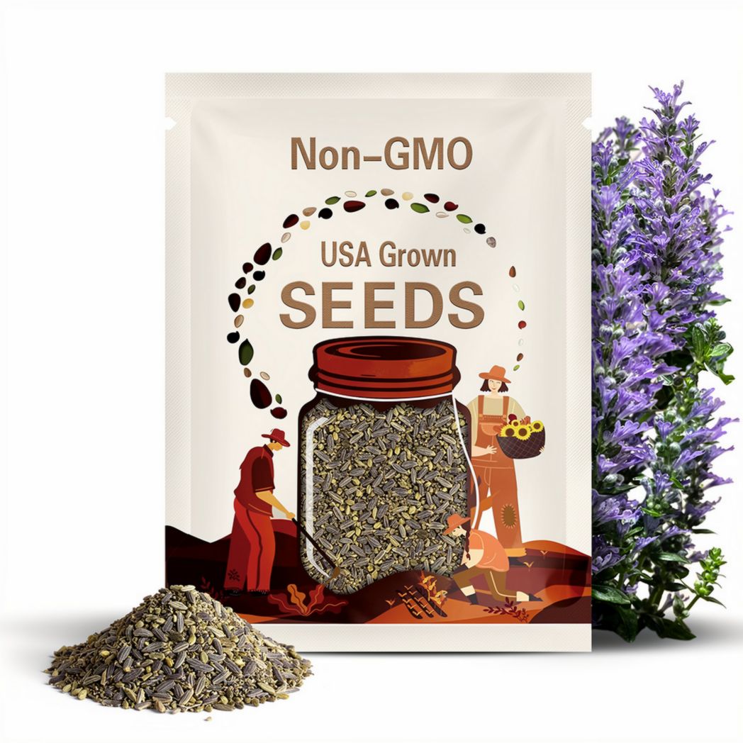 Borage Seeds | Heirloom - Non-GMO | Borage Officinalis | Herb Seeds | Seed Store(20 Seeds)
