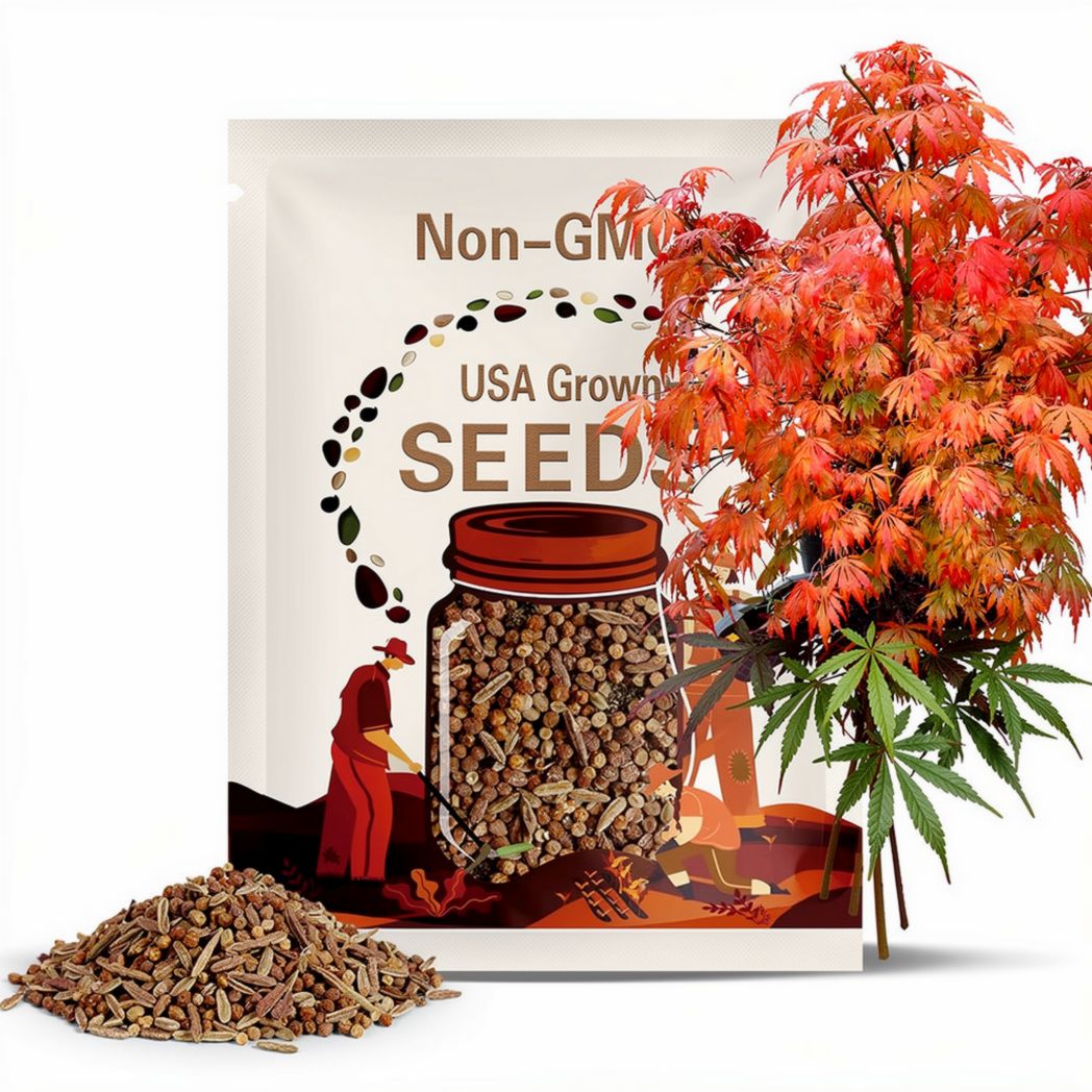 Omure Yama Japanese Maple Tree (Acer Palmatum;Omure Yama;) Seeds - NEW FOR 2025(2 Seeds)