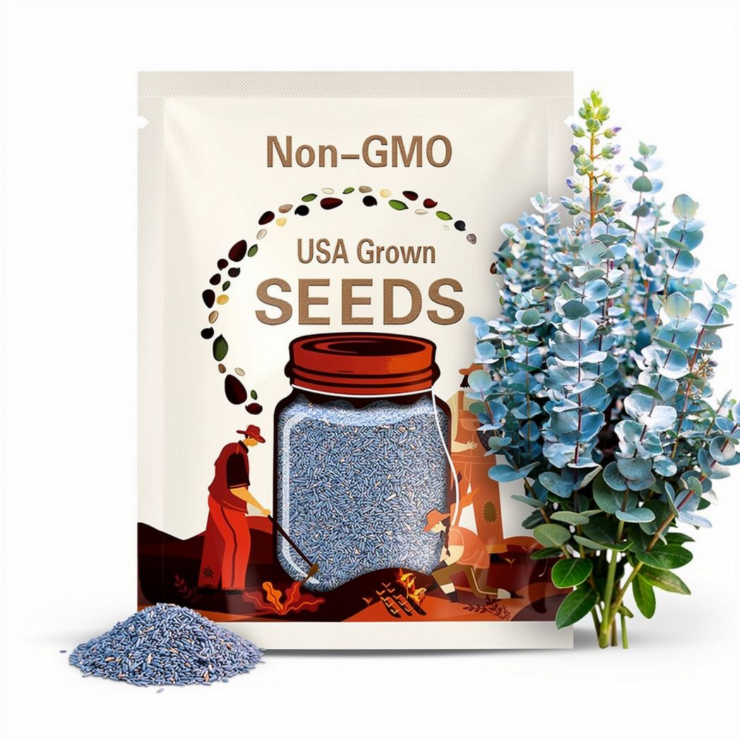 Baby Blue Eucalyptus Seeds – 2/10/20 Seeds | Aromatic Foliage, Fast-Growing Blue-Green Leaves for Gardens  Containers(2 Seeds)