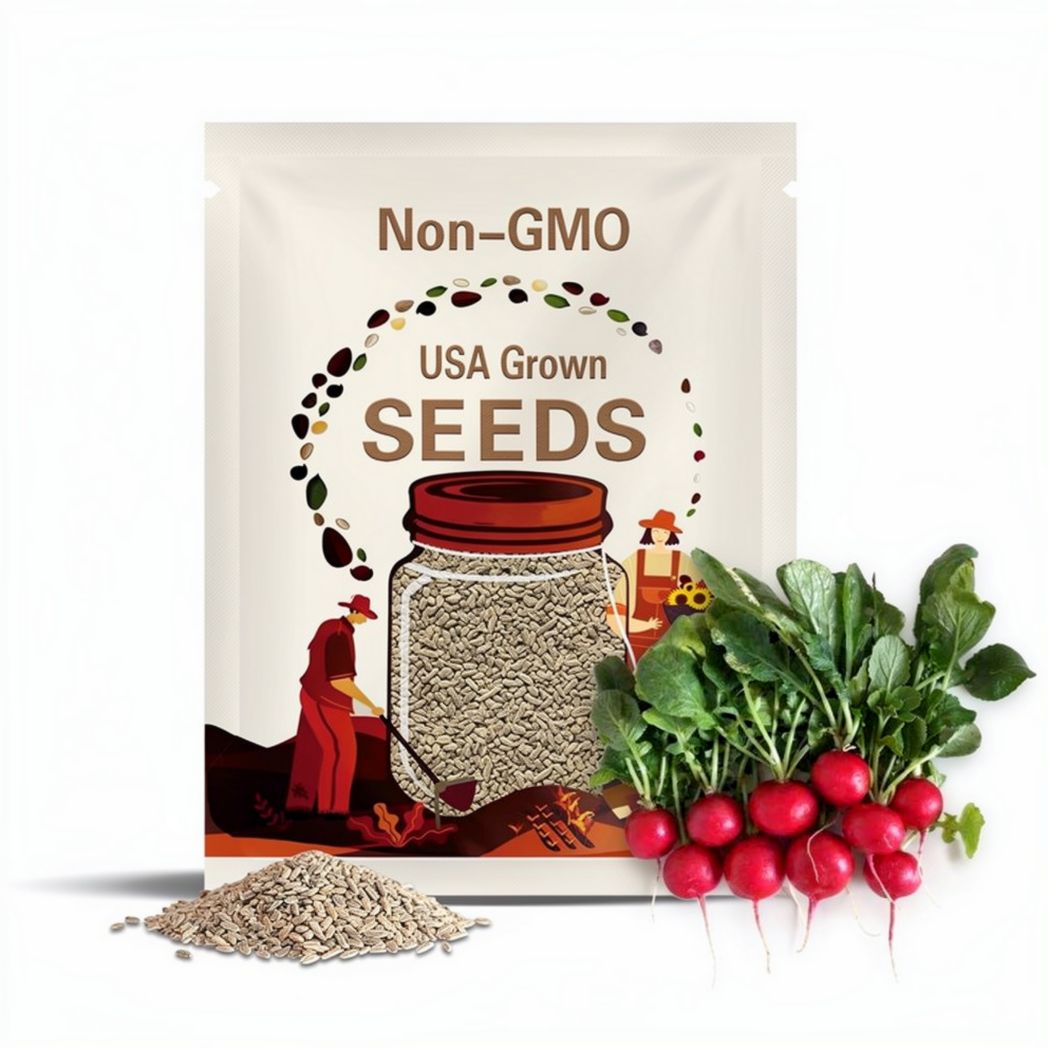 Champion Radish Seeds - Heirloom Seeds, AAS Winner, Cool Weather, Root Vegetables, Fall Garden, Microgreens, Sprouting Seeds, OP, Non-GMO(40 Seeds)