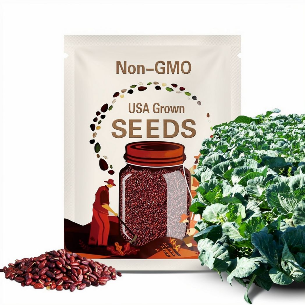 Russian Red Kale 20/100/200 Seeds, Tronchuda Beira, Open Pollinated Non GMO, Sea Kale, couve galega, Galician kale,  Beira Kale, Braganza cabbage(20 Seeds)